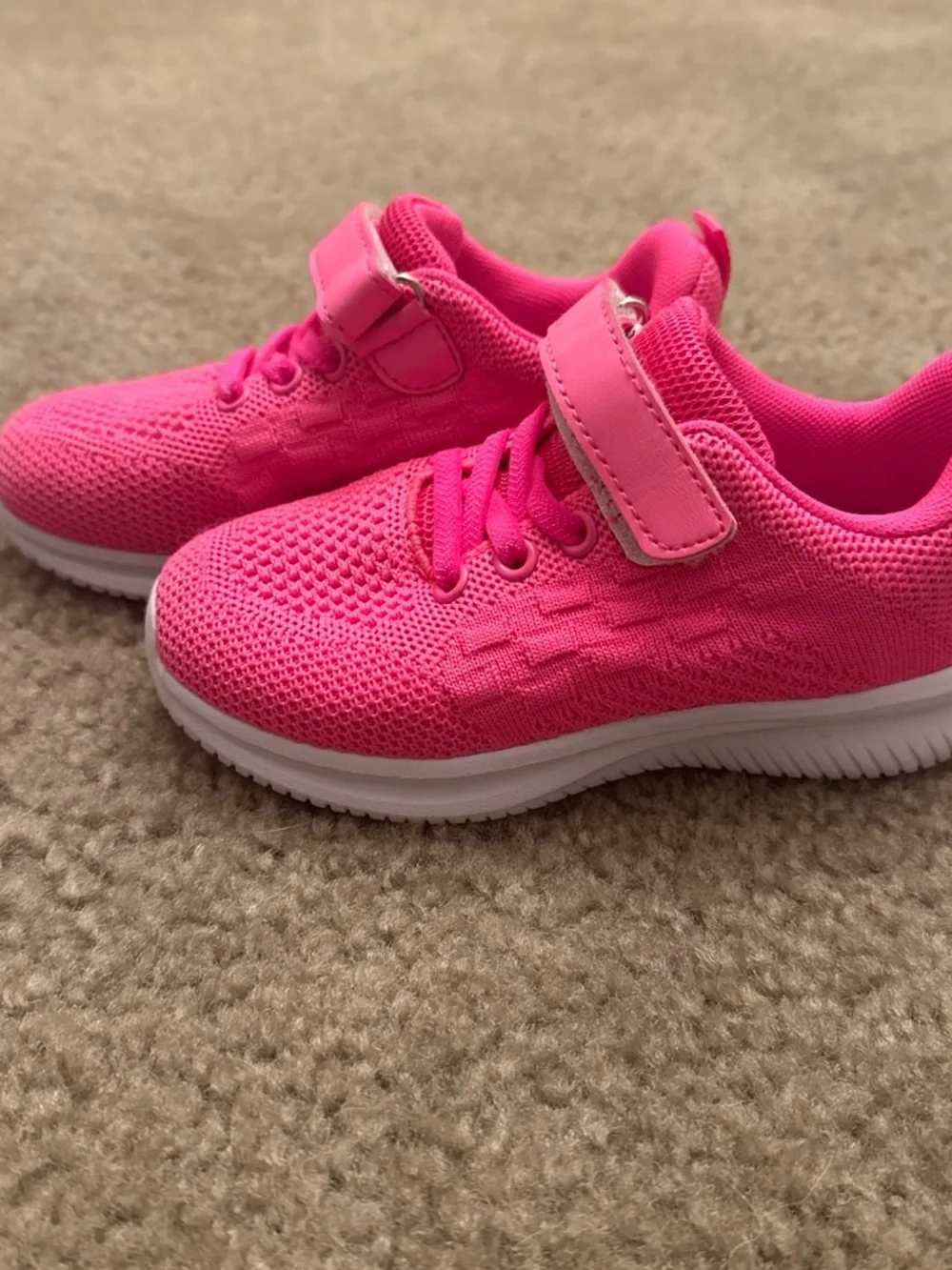 Kids Sneakers - Hot Pink Knit